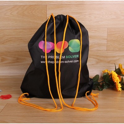 Economy Nylon Drawstring Backpack