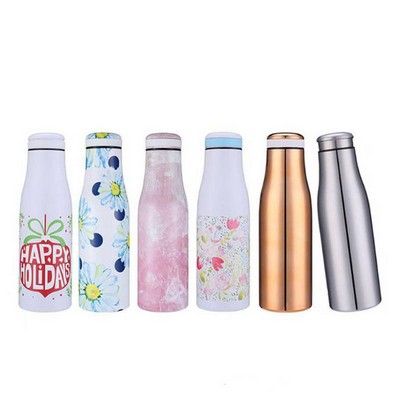 Vacuum Milk-Shaped Stainless Steel Bottle 12oz.