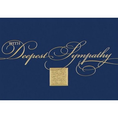 Royal Blue Sympathy Card