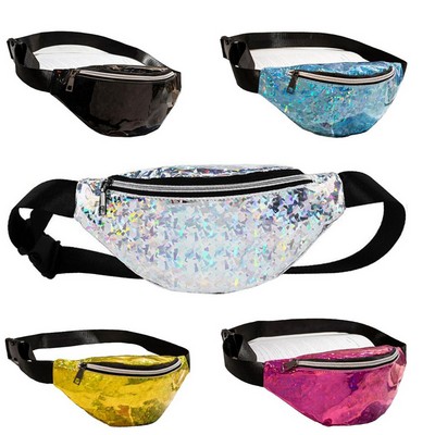 Hologram PVC Waist Fanny Laser Shiny Bag