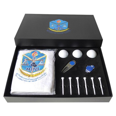 Boxed Golf Premium Gift Set Includes A Towel