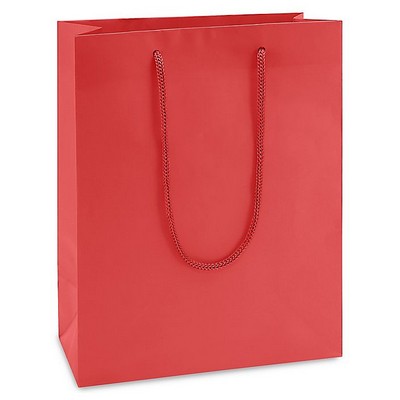 Ultra Glossy Debbie Euro Tote Bag- White (13"x5"x10")