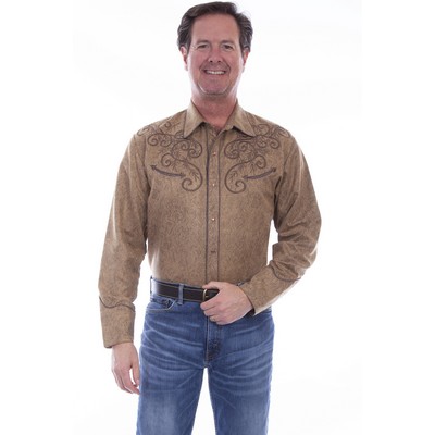 Embossed Embroidered Shirt