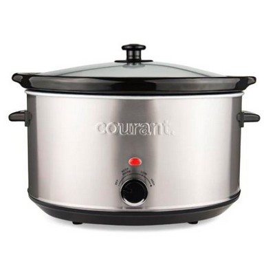 Courant 8.5 Quart Oval Slow Cooker, Stainless St