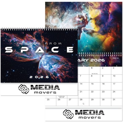 Luxe Images From Space Spiral Wall Calendar