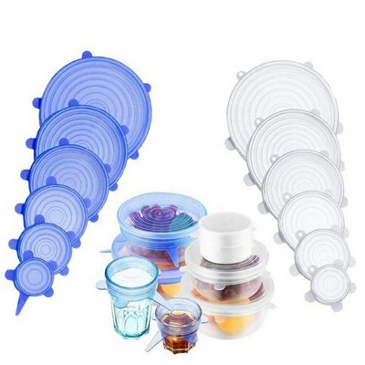 6 Pack Silicone Stretch Lid