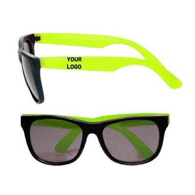 Two-Tone Sunglasses Plastic UV Protection