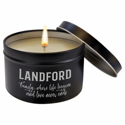 Black Tin Candle