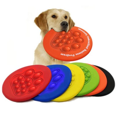 Push Pop Stress Reliever Bubble Flying Disc