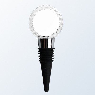 Crystal Wine Stopper - Golf