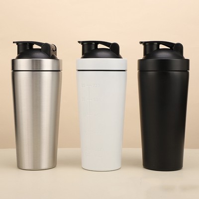 25 Oz. Single Wall Stainless Steel Shaker Bottle