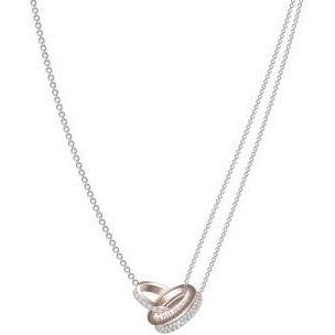 Olivia Burton® Classic Crystal Interlink Rose Gold Plate Necklace