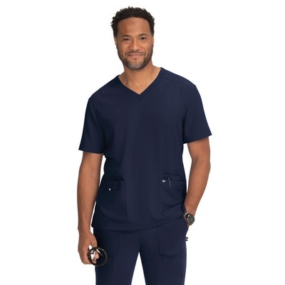 koi - Next Gen - Men's 4-Pocket V-Neck Free To Be Top