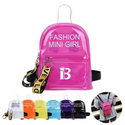 PVC Transparent Small Clear Backpack Waterproof Bag