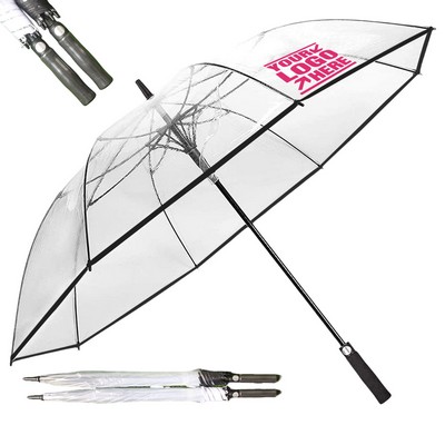 Ergonomic Clear 27 Inches Umbrella Foam Handle