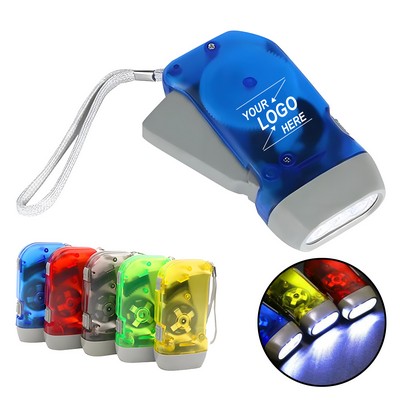 Eco-Friendly Hand Crank Emergency Flashlight for Durability and Portability