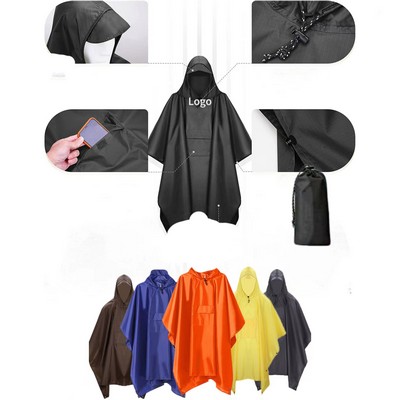 Hooded Rain Poncho