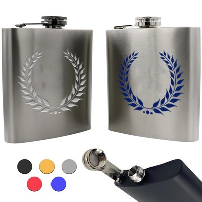 Stainless Steel Hip Flask - Ideal Whiskey Jug Gift for Men