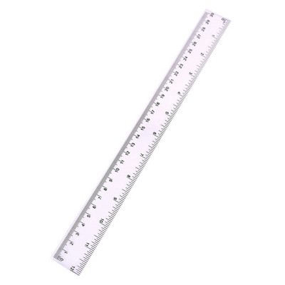 Transparent 12-Inch Ruler for Accurate Measurements