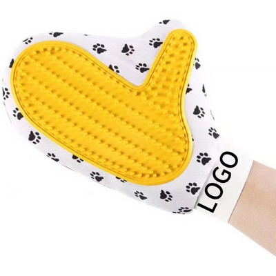 Cloth Pet Grooming Gloves