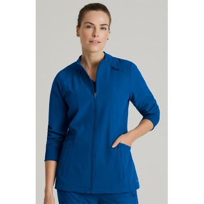 Barco® Venture 4-Pocket Banded Collar Warm-Up Scrub Jacket