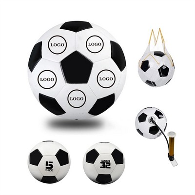 Regulation Size Classic Black White Soccer Ball