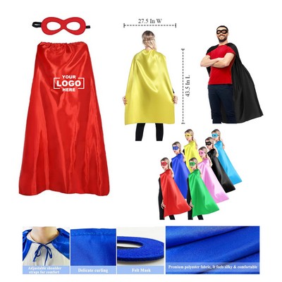 Adults Superhero-Capes and Mask