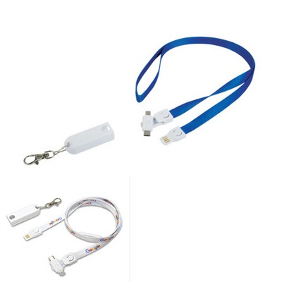 3 in 1 Cable Charging Lanyard