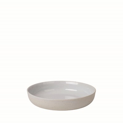 blomus Sablo Cloud White Ceramic Stoneware Deep Plate (Set Of 4)