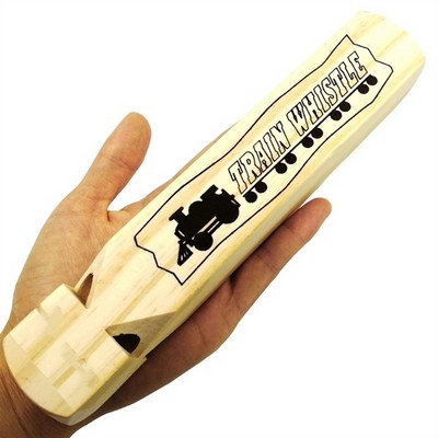 Classic Solid Wood Train Whistle for Kids