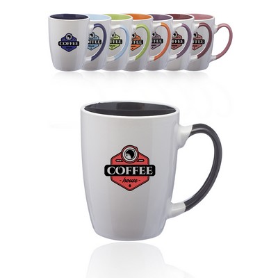 Two-Tone Personalized Coffee Mugs - 12 oz