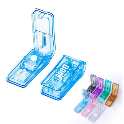 Transparent Pill Box with Cutter