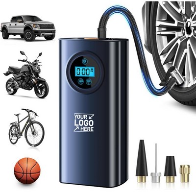 Portable Air Compressor Tire Inflator with LCD Display for Cars Motorcycles Bicycles and Balls