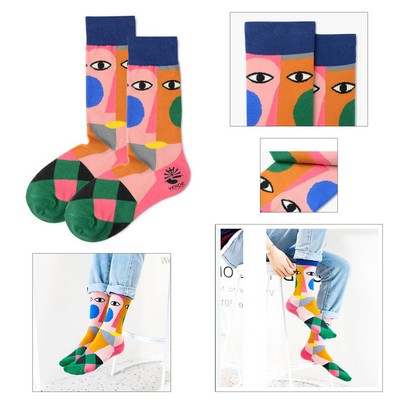 Abstract Art Dress Sock