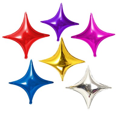 Four-Point Star Foil Balloons