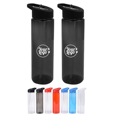 Sports Water Bottle With Straw MOQ20