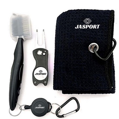 Golf Towel Brush Tool Kit