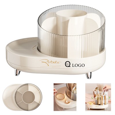 Rotating Cosmetics Desk Organizer