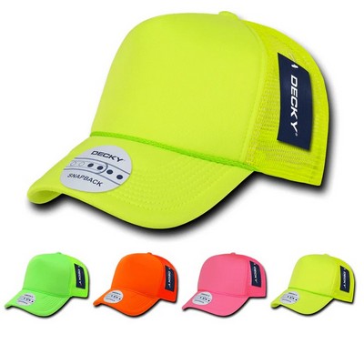 Decky Neon Foam Trucker Cap w/Mesh Back