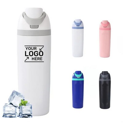 Sports Insulated Stainless Steel Water Bottle with Straw