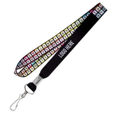 3/4" Periodic Table of Elements Sublimated Lanyard