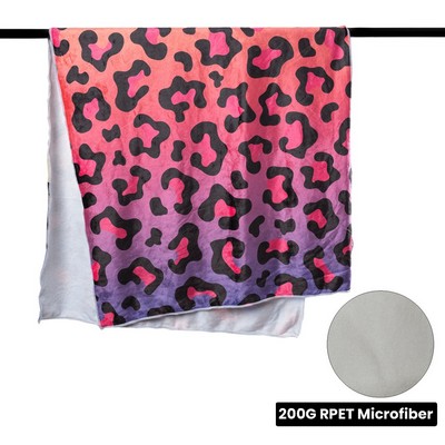 Eco-Friendly RPET Sublimation Gym Towel - Multiple Size Options