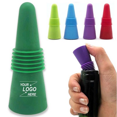 Reusable Silicone Wine and Beverage Bottle Stopper