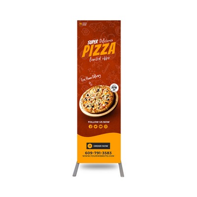 Economy EZ Extend Fabric Display Stand, Single Sided Package