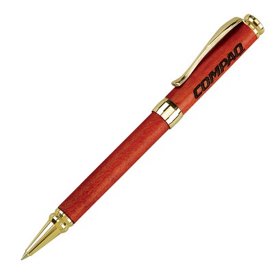 Terrific Timber-11 Wood Ballpoint Pen with Gold Accents