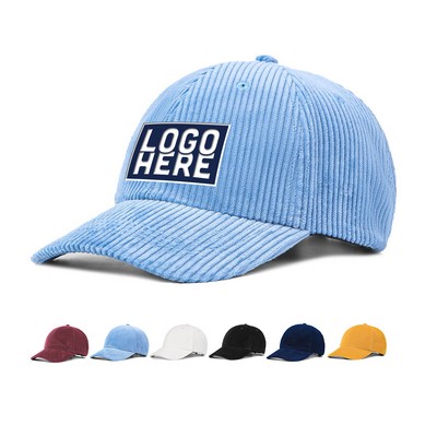 Solid Corduroy Baseball Hat