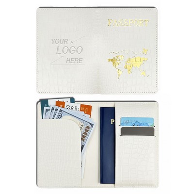 Crocodile Pattern Travel Passport Holder