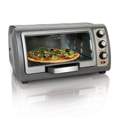 Hamilton Beach 6 Slice Easy Reach Convection Toaster Oven, Silver