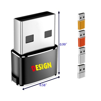 USB to USB C Adapter Type-C Female to A Male Car Charger