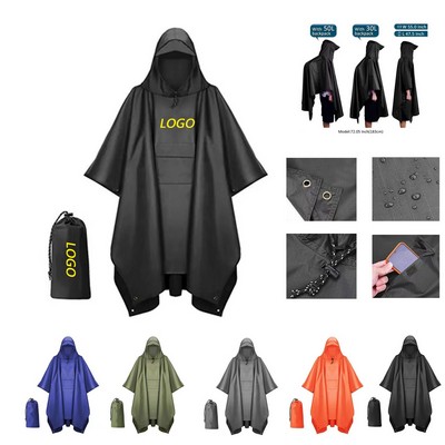 Multifunctional Portable Cape Rain Poncho